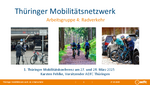 Die Radverkehrsinfrastruktur in Thüringen: Sachstand und Ziele Die Radverkehrsinfrastruktur in Thüringen: Sachstand und Ziele - Thilo Braun und Karsten Pehlke, beide Landesvorsitzende des ADFC Thüringen