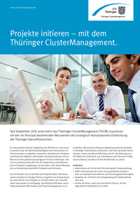 Projekte initieren - mit dem Thüringer ClusterManagement