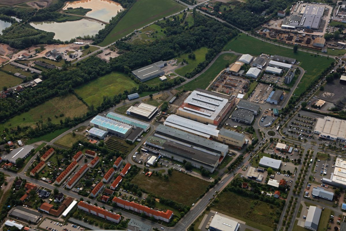 Ansicht Gewerbe- und Industriegebiet Arnstadt-Rudisleben