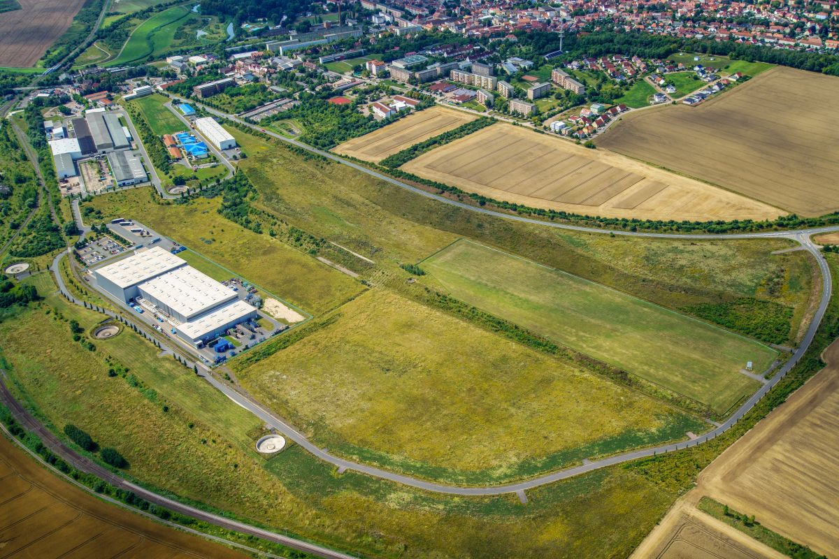 Ansicht Industriegebiet "Kyffhäuserhütte"