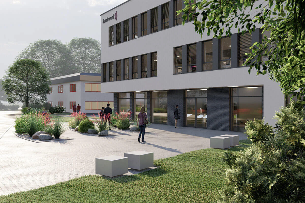 Das neue Gebäude der Funkwerk AG in Kölleda. 