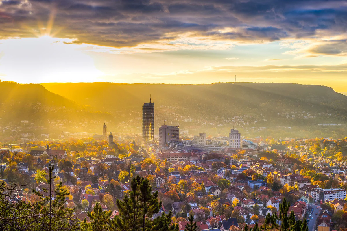 Panorama der Stadt Jena
