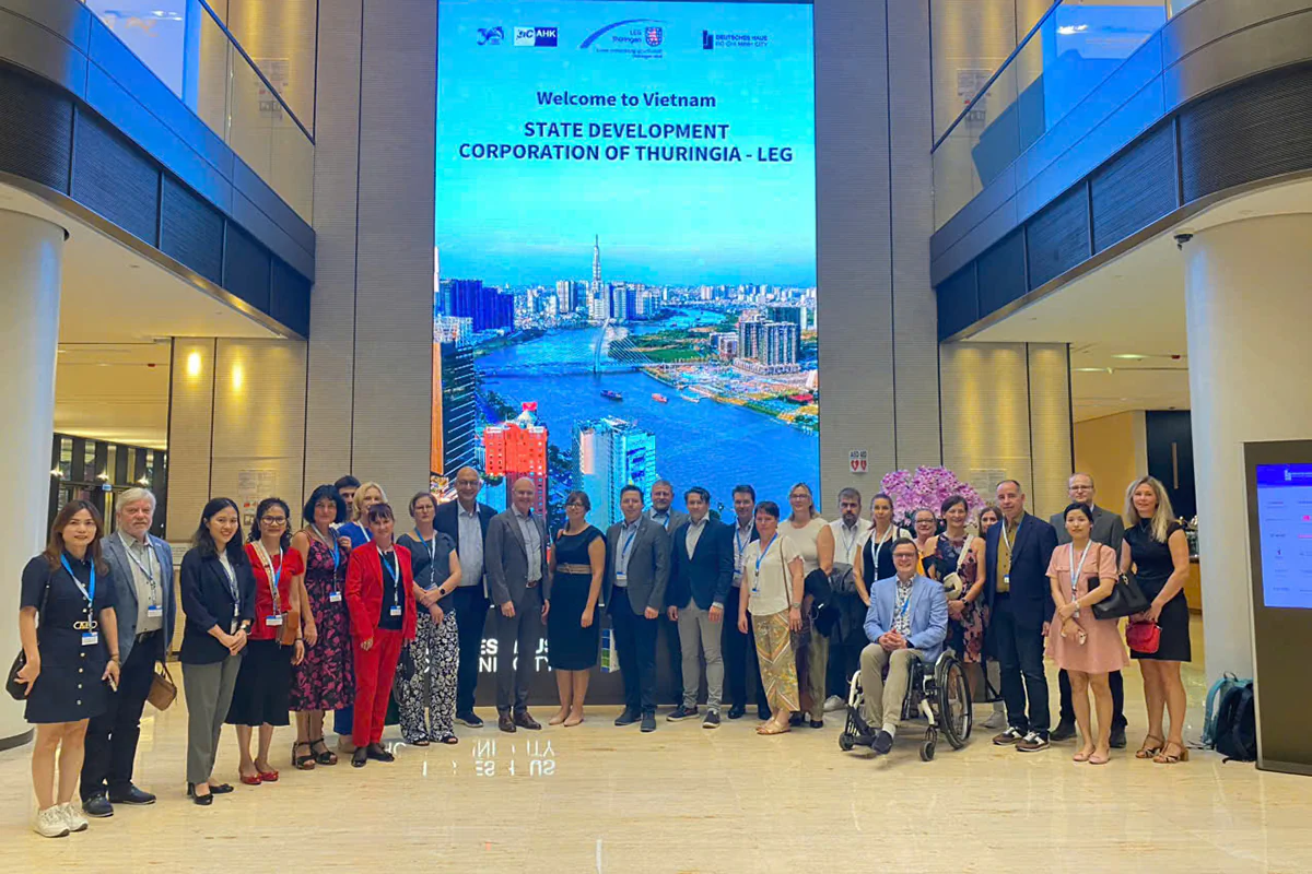 Die Thüringer Delegation im Deutschen Haus in Ho-Chi-Minh-City.