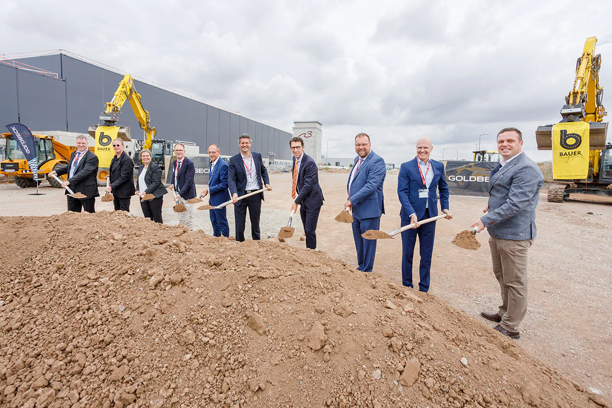 Spatenstich für das N3-Logistikzentrum am Erfurter Kreuz.