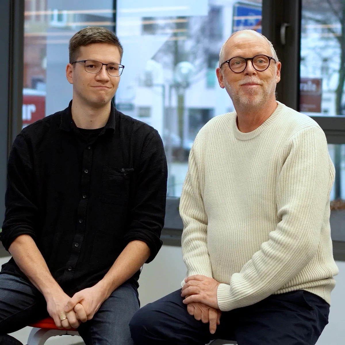 Philipp Einicke und Andreas Jaeger Bildbeschreibung / description: Thumbnail Philipp Einicke (links) und Andreas Jaeger (rechts)