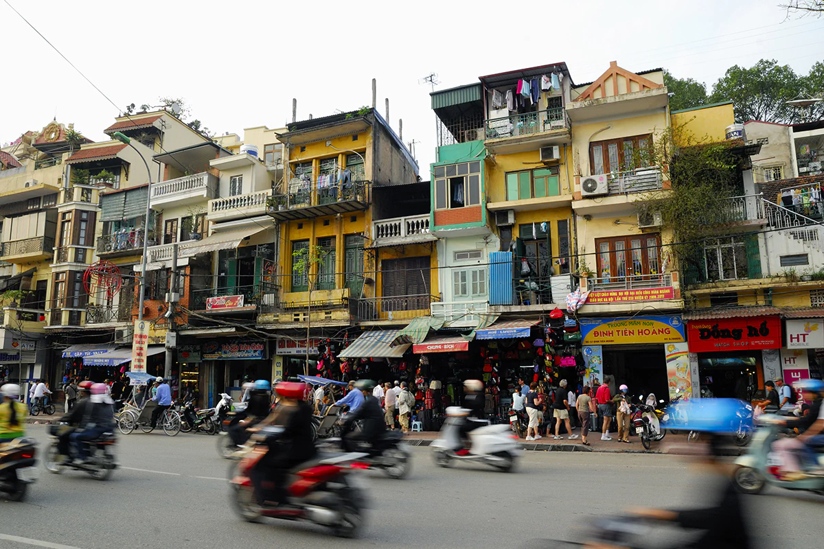 Straßenszene in Hanoi, Vietnam